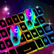 تحميل تطبيق Neon LED Keyboard مهكر 2026 للأندرويد APK مجاناً